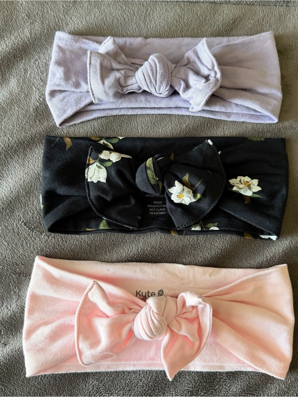Kyte Baby 3 Knotted Bow Headbands